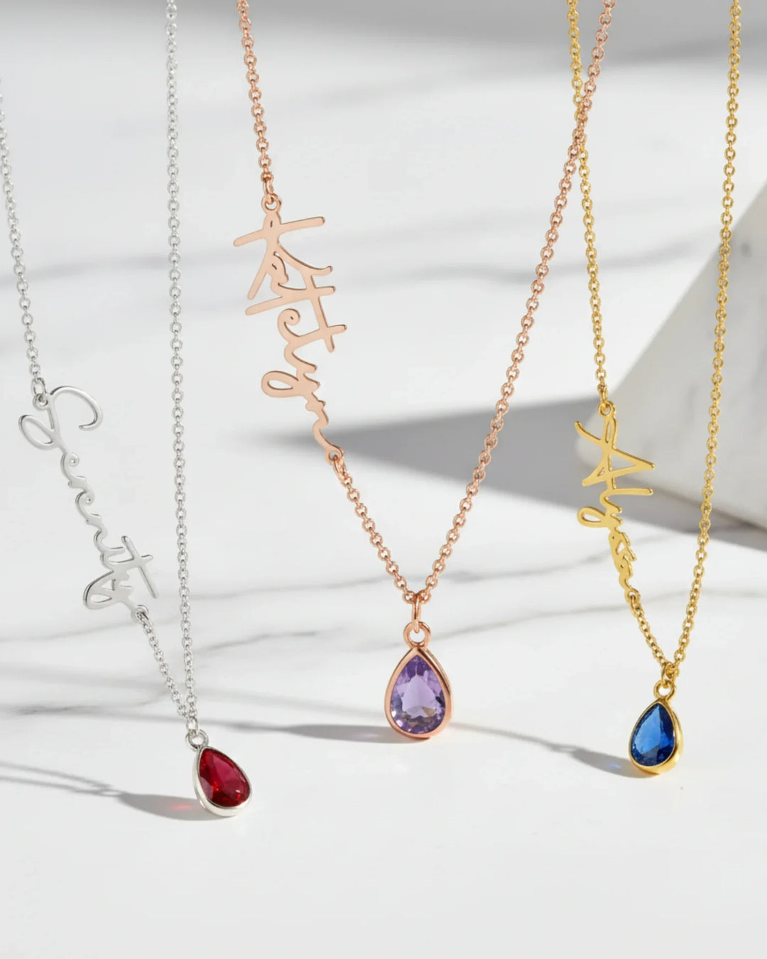Birthstone Name Necklace – Personalised Gift Jewellery IfShe NZ