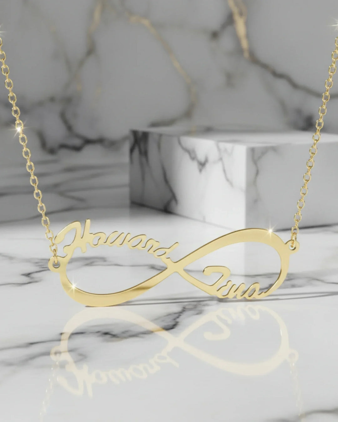 Infinity Two Names Necklace – Personalised Jewellery IfShe NZ