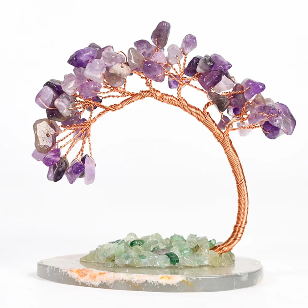 Amethyst Healing Crystal Tree - Tree with Crystals