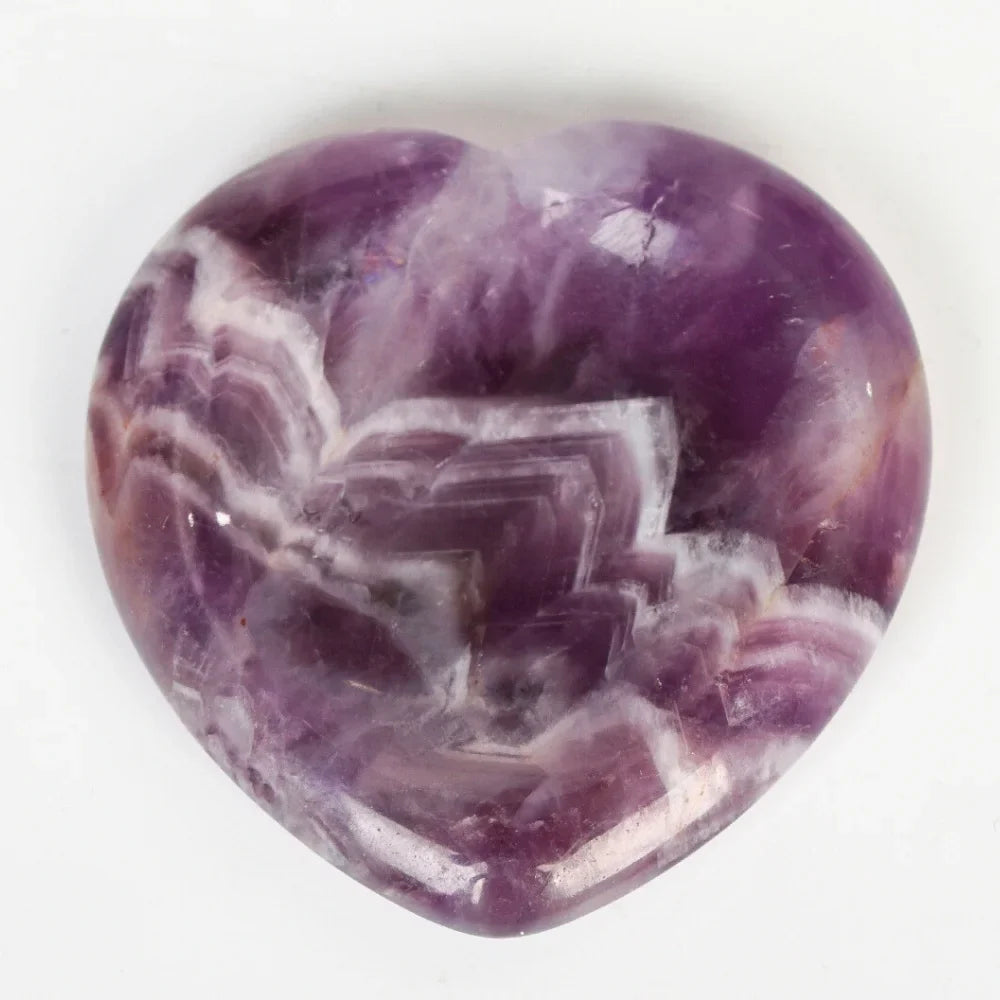 Amethyst Worry Stone - Heart Shaped