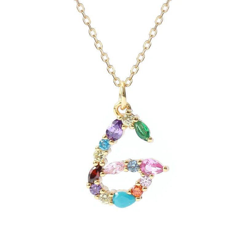 Personalised Initial Letter G Charm Necklace Sterling Silver