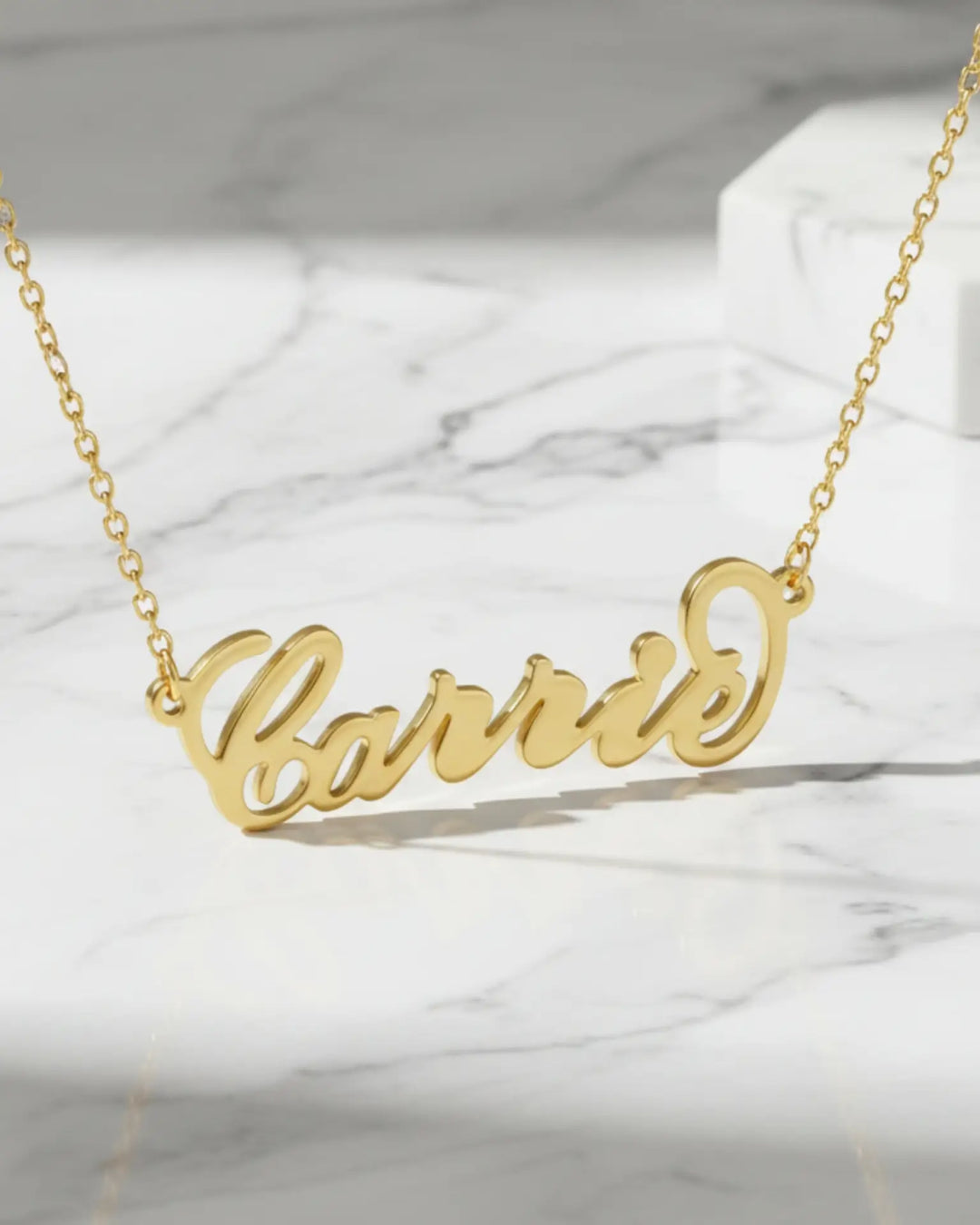 Carrie Script Name Necklace – Personalised Silver Jewellery IfShe NZ