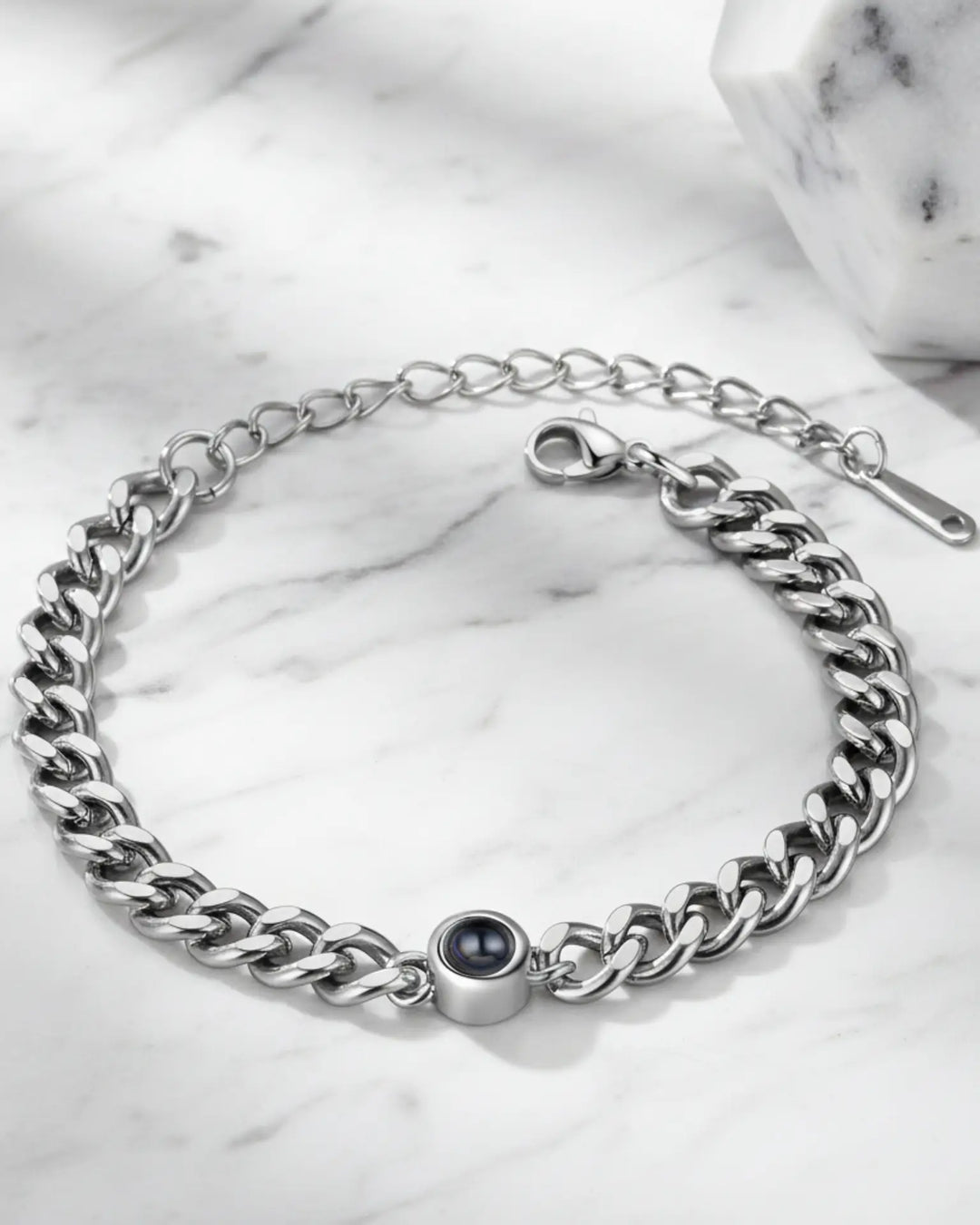 Personalised Titanium Steel Photo Projection Bracelet IfShe NZ