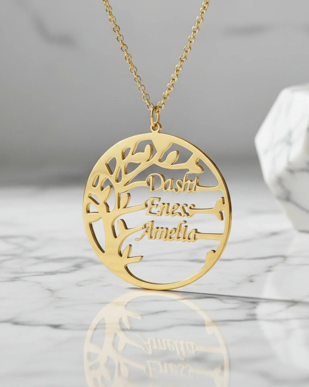 Tree of Life Family Name Necklace – Personalised Jewellery IfShe NZ