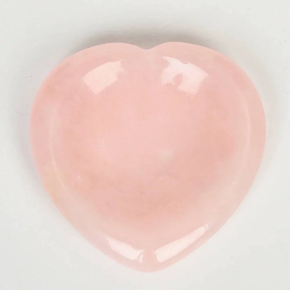 Rose Quartz Worry Stone - Heart Shaped